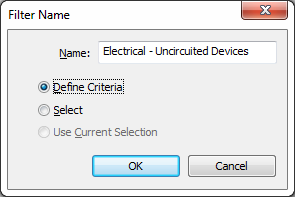 Uncircuited Filter Name